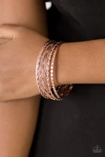 Paparazzi: Straight Street - Rose Gold Bracelet