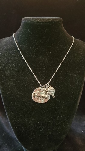 Nicole's Boutique Imagine/Dream Charm & Pendant Necklace