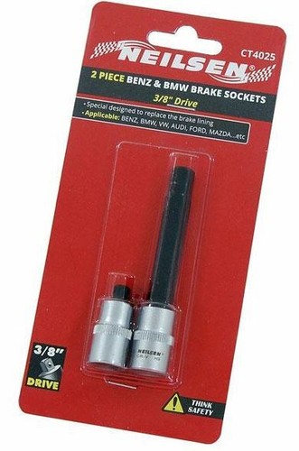 BREMSSATTELBOLZEN STECKSCHLÜSSELSATZ 7 mm Sechskant kurz & 9 mm Sechskant lang 3/8" Inbusschlüssel P509 - Bild 4 von 4