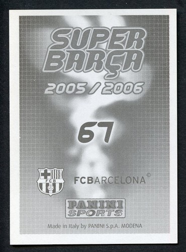 2005 Lionel Messi Super Barca Golden Boy Sticker Tridente De Oro #67 Panini - Picture 2 of 2