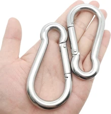 Spring Snap Hook Carabiner, 304 Stainless Steel Snap Hook Heavy Duty Carabiner C