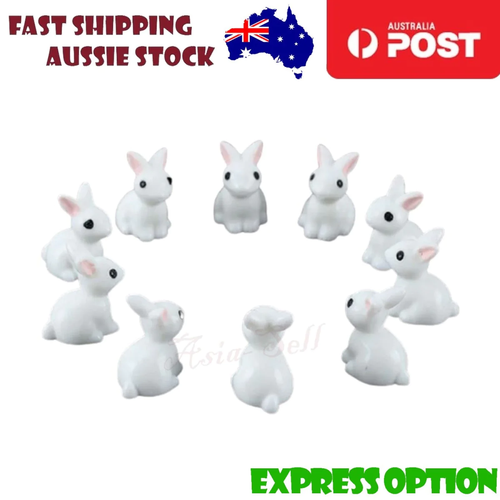 10pcs Mini Figurines Rabbits Miniature Garden Animal - ASIA SELL | eBay