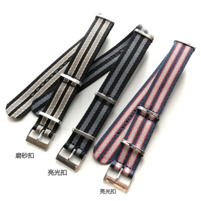 Super Quality Nylon Canvas Watch Band Men's Sturdy Sports Strap 20mm Fits Omega