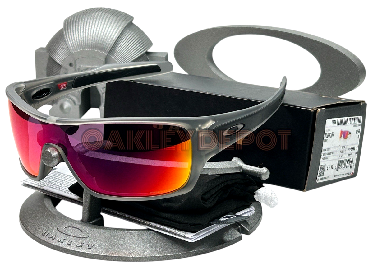 【美品】オークリー Turbine Rotor 009307-1532 ✓🕶️ OAKLEY TURBINE ROTOR 009307 MATTE GREY INK/PRIZM ROAD