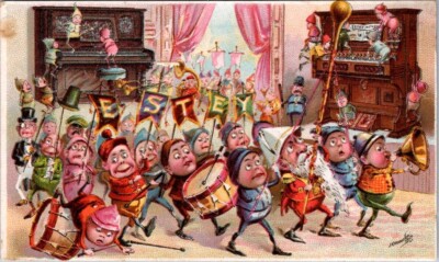 Estey Organs Brownies Parade Marching Band Drums Horn Instruments HPV1