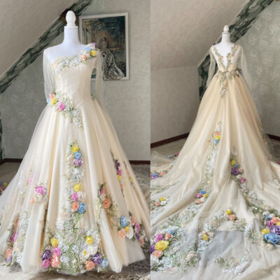 champagne wedding dress ebay Vintage Light Champagne Satin Wedding Dresses Lace Mid Century Bridal Gowns