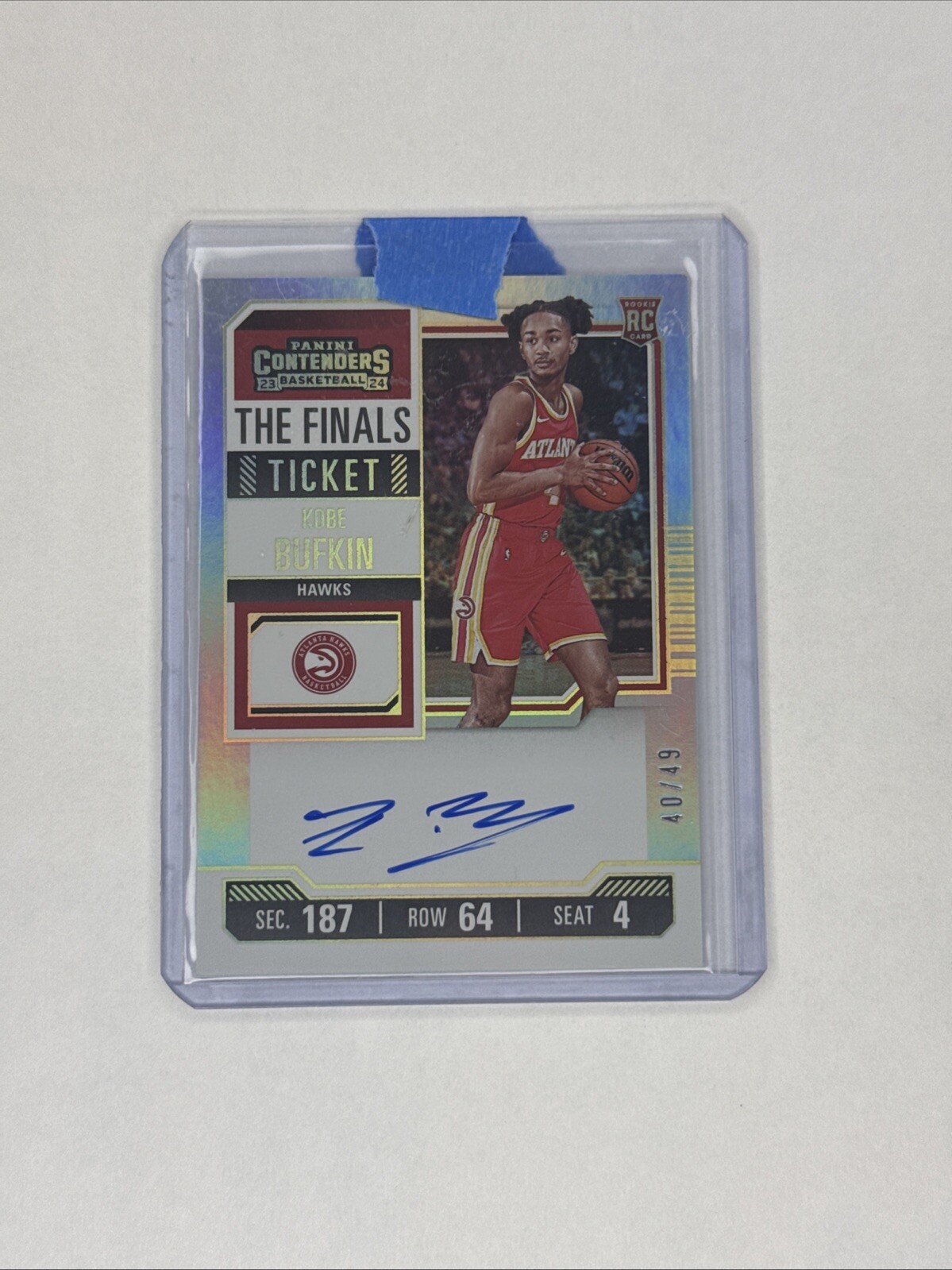 2023-24 Contenders Kobe Bufkin Finals Ticket Rookie Auto /49