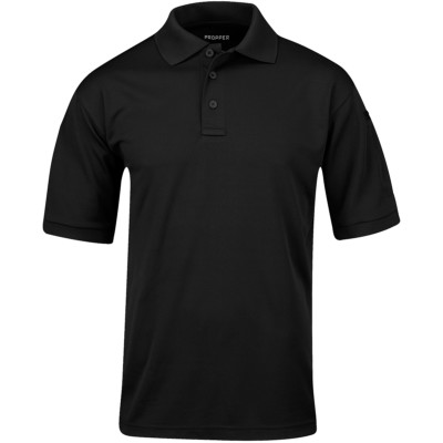 Propper Herren Uniform Kurzarm Polo Draussen Sicherheit Patrouille Reise Schwarz
