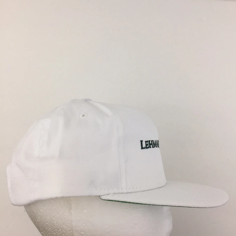 De Colección Lehman Brothers Sombrero Deletrear Escritura Logo Snap Back Gorra de Béisbol Ajustable Foto 3 de 4
