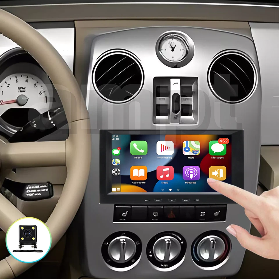 For 2006-2010 Chrysler PT Cruiser Android 13 CarPlay Car Stereo Radio GPS Navi Foto 2 de 4