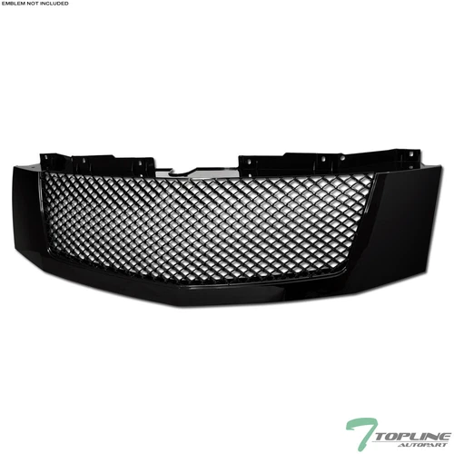 Topline for 2007-2014 Cadillac Escalade Mesh Front Hood Bumper Grille - Chrome