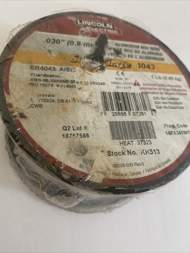 Lincoln Electric Aluminum Mig Welding Wire ER4043 .030"(0.8mm) Spool 1lb KH513 - Picture 4 of 4