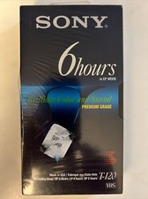 Sony T120VRH Premium Grade VHS Video Tapes