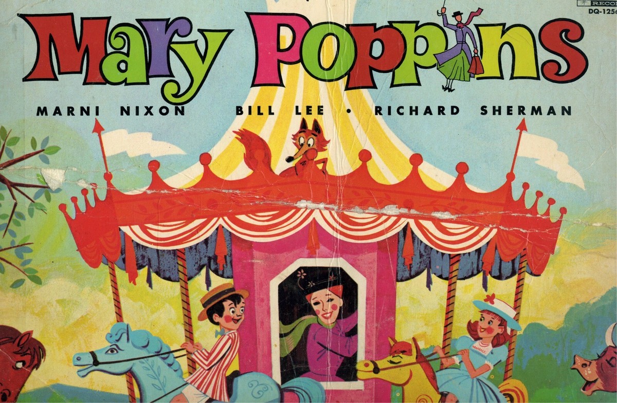 レコード 10 songs from Mary Poppins 1964年 Mary Poppins 10 Songs from Walt Disney vinyl LP Disneyland