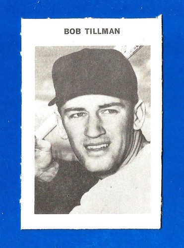 1969 Milton Bradley BASEBALL #272 BOB TILLMAN NRMINT BRAVES (SB1)