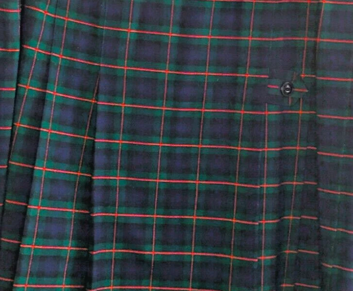 Falda uniforme a cuadros azul, rojo y verde Marlou niñas talla 20,5T cintura 42. Debajo de la rodilla Foto 3 de 4