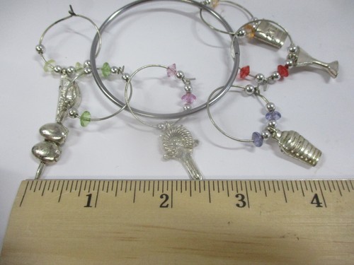 Charm Bracelet with Cocktail Mixed Drinks Charms Martinis - Picture 4 of 4