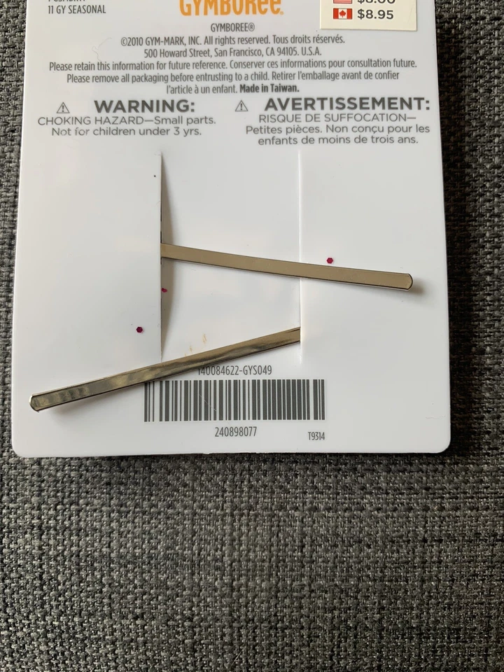 Gymboree Niñas Hadas Deseos Plateado Metal Pasadores de Pelo Accesorio Nuevo con Etiquetas Foto 3 de 3