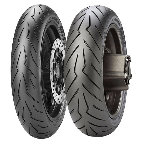 TYRE PAIR PIRELLI 120/70-17 58H + 130/70-13 63P DIABLO ROSSO SCOOTER