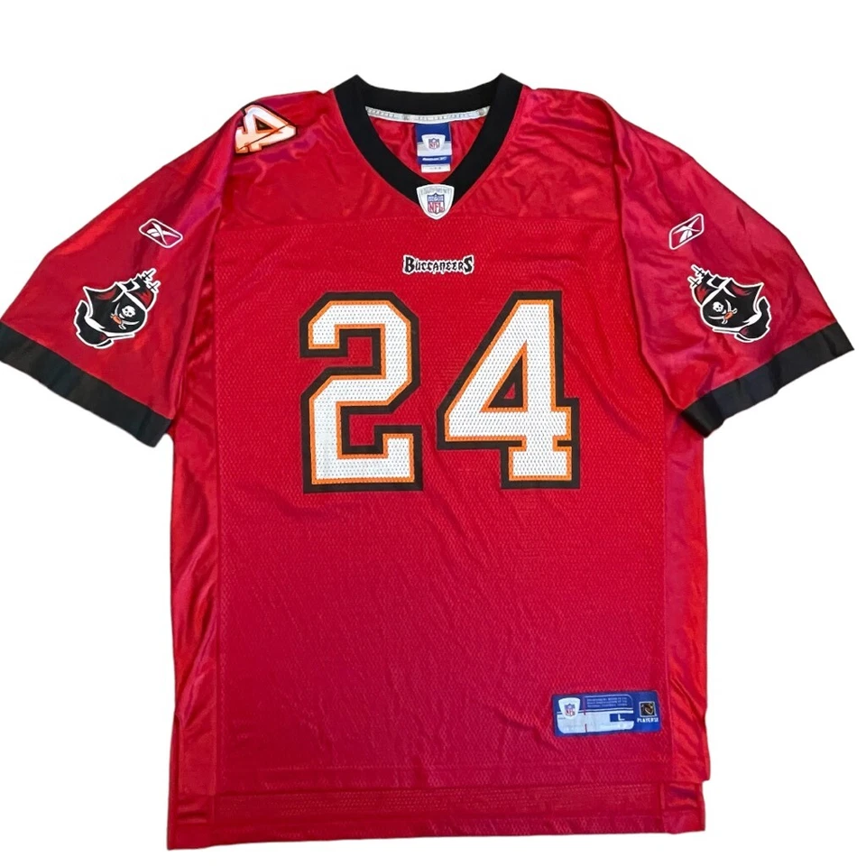 Camiseta de fútbol de manga corta con cuello en V para hombre NFL TAMPA BAY BUCCANEERS #24 talla L Foto 2 de 4