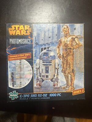 STAR WARS Photomosaics C-3PO & R2-D2 ~1000 Piece Puzzle Buffalo