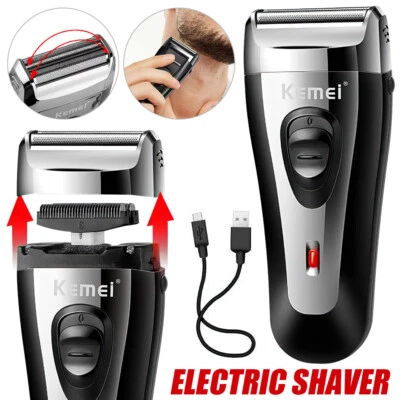 Kemei Foil Shaver Electric Cordless Shaver for Men Wet/Dry Razor Rechargeable
