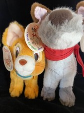 Oliver And Company Plush Lot Of 2 Dodger Bendable Legs 1988 Disney Stuffed Sears
