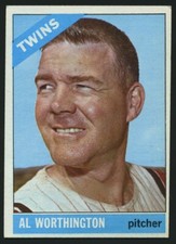 Topps Baseball Card 1966 #181 Al Worthington