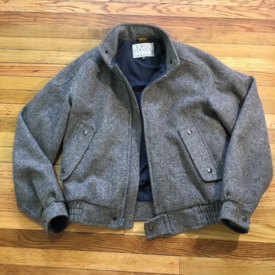 grey wool bomber jacket