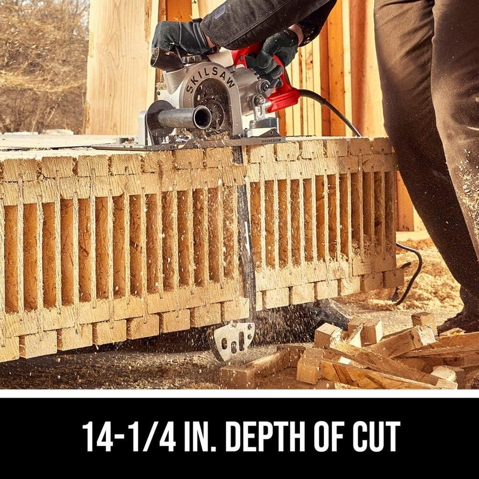 Skil 16 In. Worm Drive Sawsquatch Carpentry Chainsaw for Timber Framing