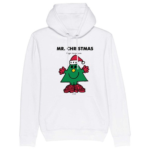 Mr Men Pullover Hoodie Mr. Christmas Organic Cotton Long Sleeve Kids Top Hoody - Picture 10 of 13