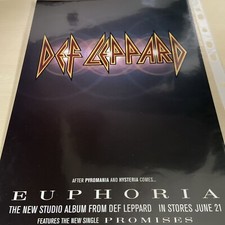 DEF LEPPARD  EUPHORIA  ORIGINAL ADVERT/ POSTER/CLIPPING