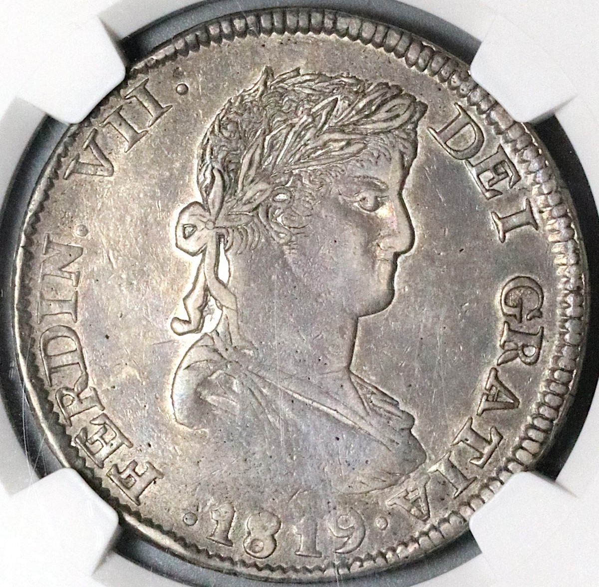 1819-Zs NGC VF 35 Mexico 8 Reales War Independence Zacatecas