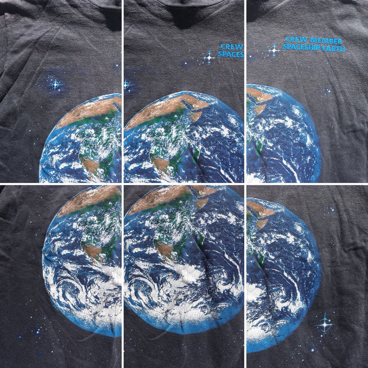 Vintage Crew Member Spaceship Earth T-Shirt Made In USA M 38-40 | eBay