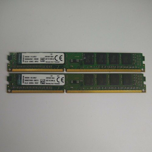 Kingston 8GB (2x4GB) RAM PC3-12800 DDR3-1600 Desktop SDRAM KVR16N11S8/4 - Picture 1 of 3