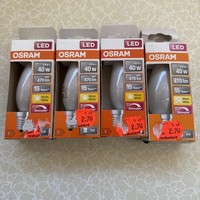 4X Osram E14 Kerze Led Leuchtmittel 4,8W = 40W 470Lm 2700K Warmweiß Dimmbar