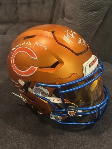 Brian Urlacher Dick Butkus Signed Inscribed Chicago Bears Speedflex