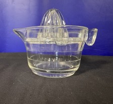 VTG 1930s U.S. Glass Company Clear Handy Andy Juicer, Pitcher Measures 2 Cup