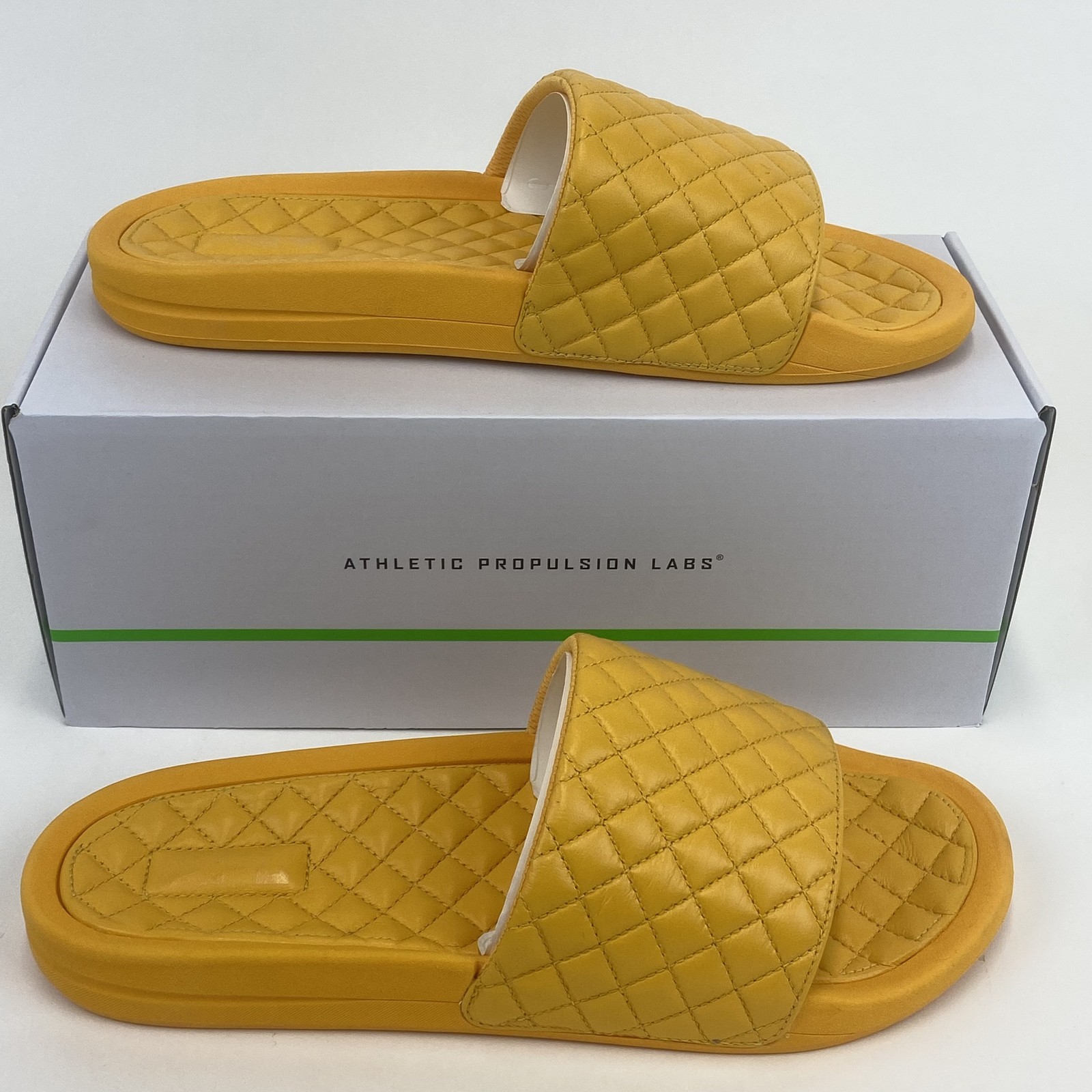 Scarpe APL Lusso Slide Uomo Taglia 11 Trapuntate Comfort Propulsione Atletica Labs