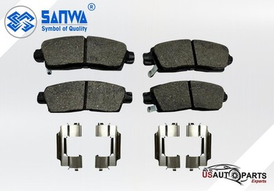 REAR BRAKE PAD CERAMIC W/ HARDWARE KIT FOR GMC SSR OUTLOOK ENVOY 2002-2017