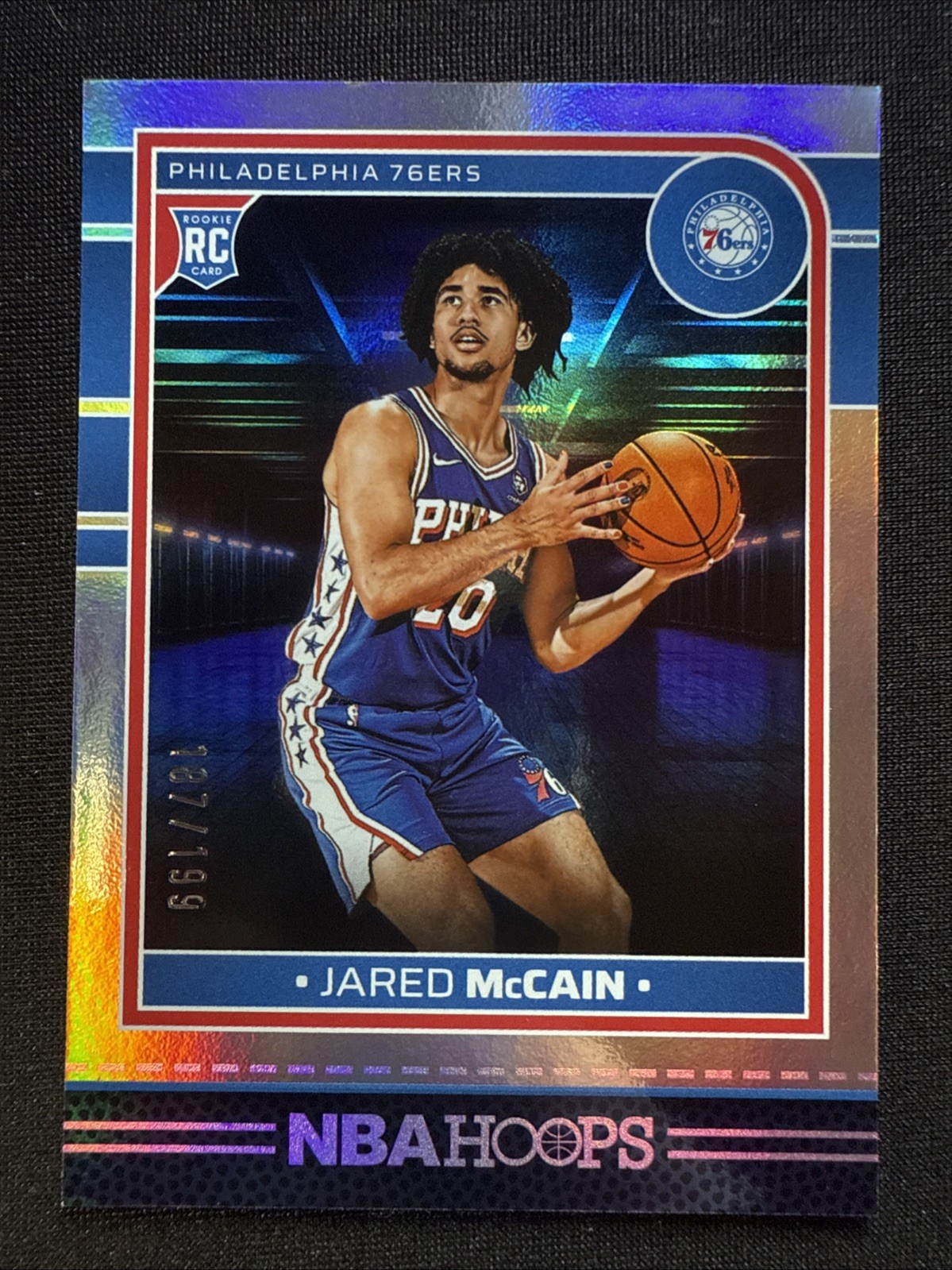 Jared McCain Rookie Card RC 2024-25 Panini NBA Hoops Silver Holo /199 #246