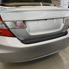 Rear Bumper Sill Cover Protector Guard for Honda Civic 2012-2015 ABS Black 1Pc