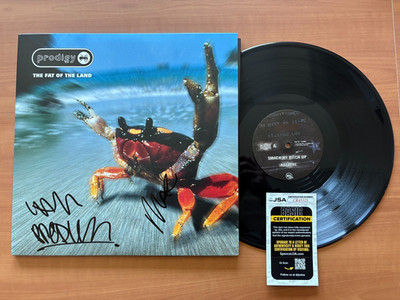 The Prodigy Signed Autographed Vinyl LP ''The Fat of the Land'' JSA COA