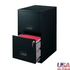 2 Drawer Vertical File Cabinet Lockable Steel Office Storage Hanging Files New