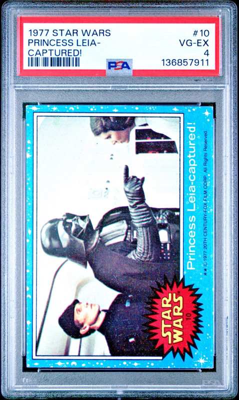 1977 Topps Star Wars #10 Princess Leia-Captured! PSA 4 VG-EX New Slab