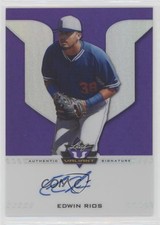 2017 Leaf Valiant Draft Purple 10/15 Edwin Rios #BA-ER1 Auto s7f