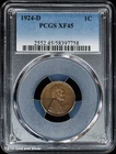 1924-D 1C Lincoln Wheat Cent PCGS XF 45