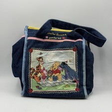 Vintage Y2K Winnie The Pooh Denim Jean Milk Bottle Bag Insulated