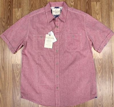 NEW! WEATHERPROOF REGULAR FIT 100% COTTON SALMON Sz MEDIUM, M