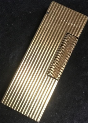 Overhauled Dunhill Rollagas lighter Gold without box